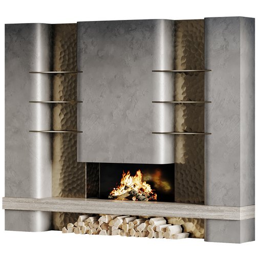 Fireplace 26 3d model Download Maxve