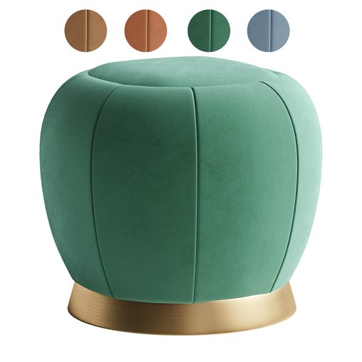 FLORENCE Pouf By Essential Home 3d model Download Maxve