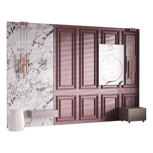 Decorative Wall panel 40 3d model Download Maxve