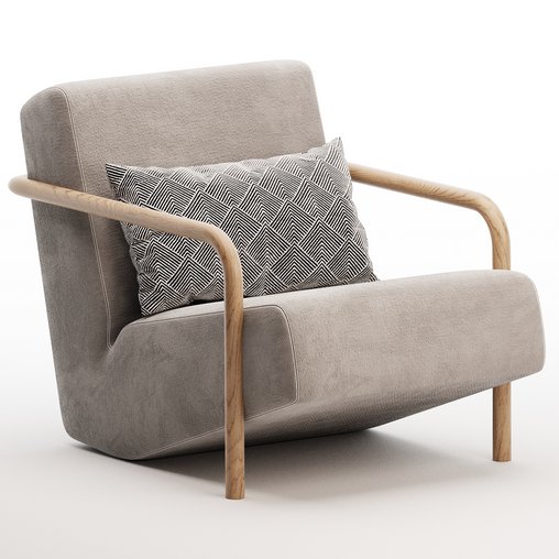 Porro LULLABY armchair 3d model Download Maxve