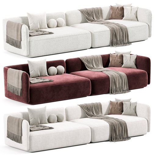 Cosy Sofa By MDF Italia 2 3d model Download Maxve