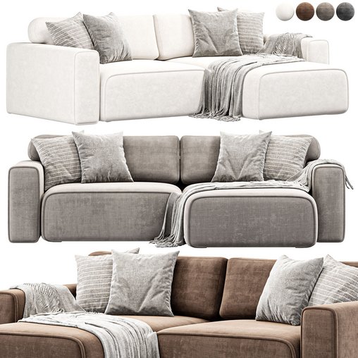 Vienna Sofa By Divan 3d model Download Maxve