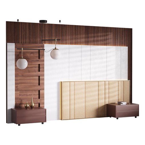 Decorative Wall panel 41 3d model Download Maxve