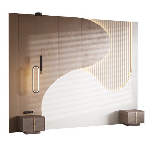 Decorative Wall panel 25 3d model Download Maxve