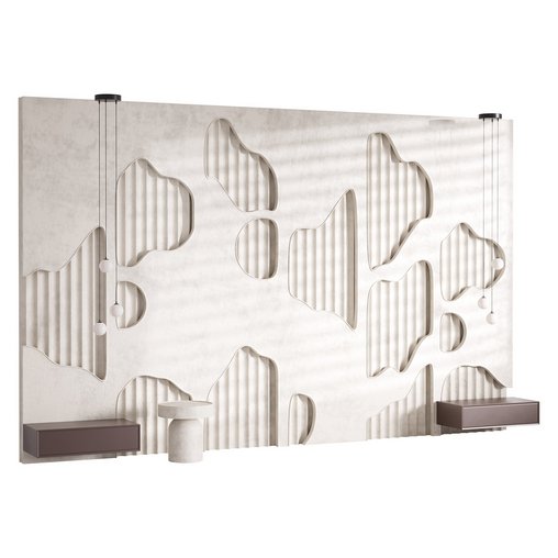 Decorative Wall panel 65 3d model Download Maxve