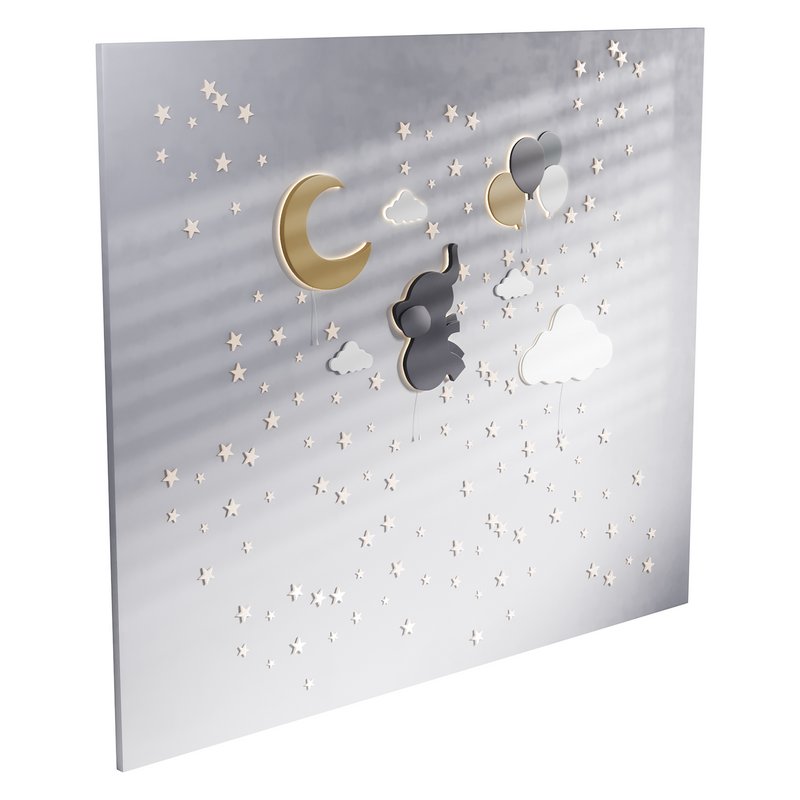 Decorative wall panel for children 3d model Download Maxve