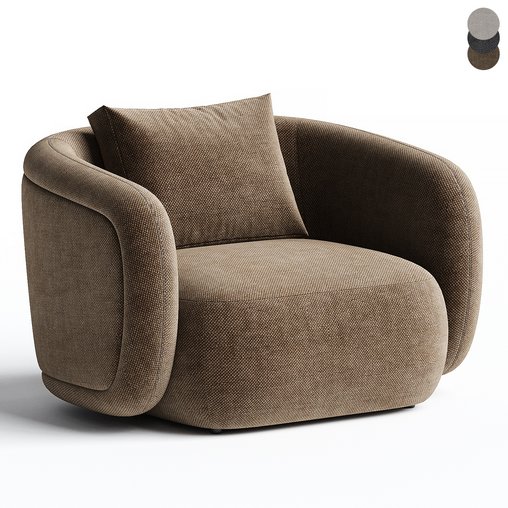 Siedell Swivel Chair 3d model Download Maxve