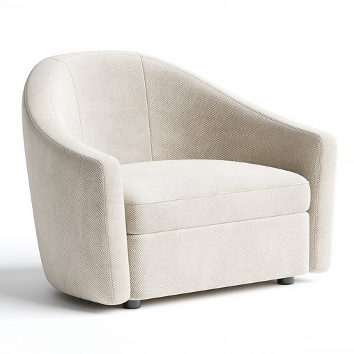 Barrel Lounge Chair 3d model Download Maxve