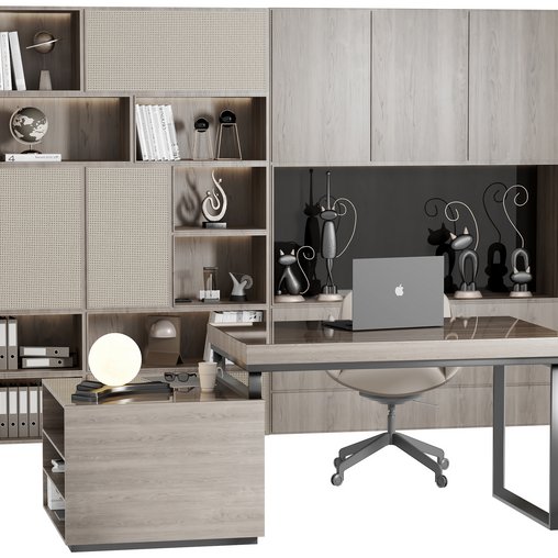 Workplace 5 3d model Download Maxve