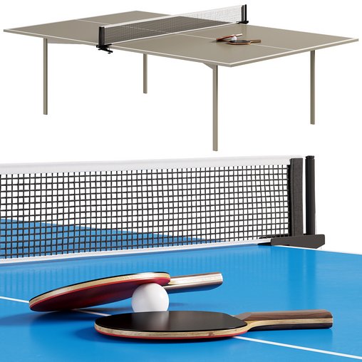 Ping Pong Table YOU ECO By Manerba 3d model Download Maxve