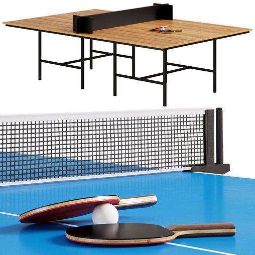 Ping Pong Table DAN By Bulo 3d model Download Maxve