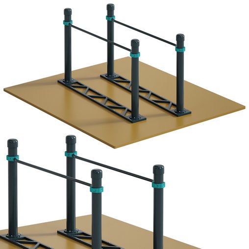 Side parallel bars by Kenguru 3d model Download Maxve