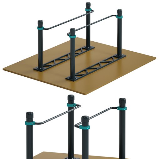 Parallel bars for wheelchair users by Kenguru 3d model Download Maxve