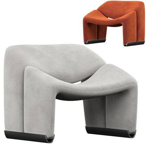 Groovy Lounge Chair Pierre Paulin 3d model Download Maxve