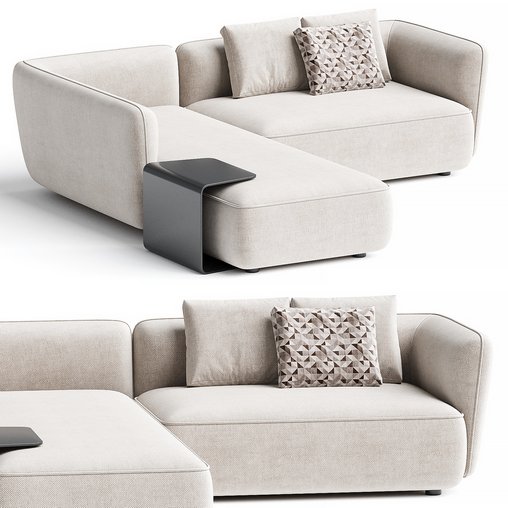 COSY Fabric sofa By MDF Italia 3d model Download Maxve