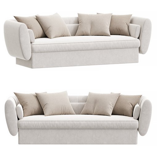 CHARLOTTE BILTGEN Klay Sofa Bed 3d model Download Maxve