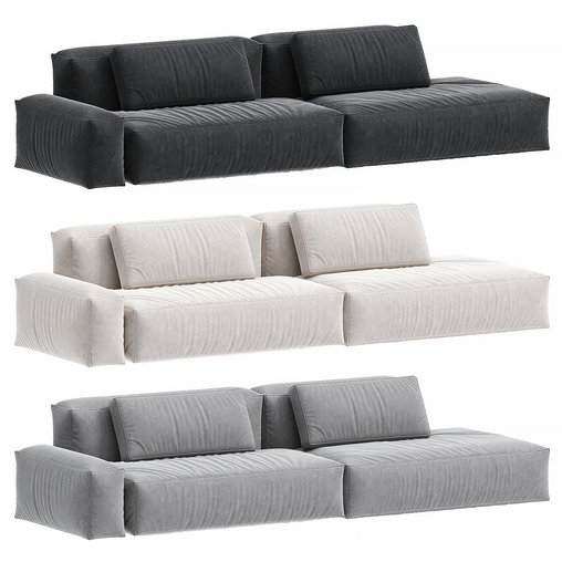Cubotto sofa 3d model Download Maxve