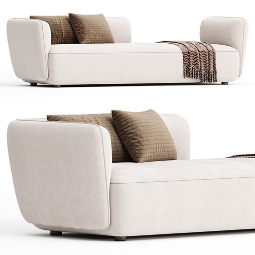 COSY Fabric sofa By MDF Italia 3d model Download Maxve