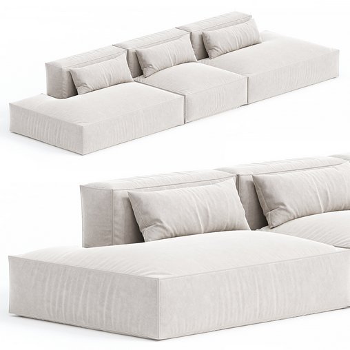 Cubotto sofa 3d model Download Maxve