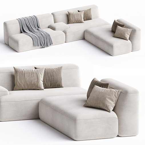 CLOUD sofa By Lema 3d model Download Maxve