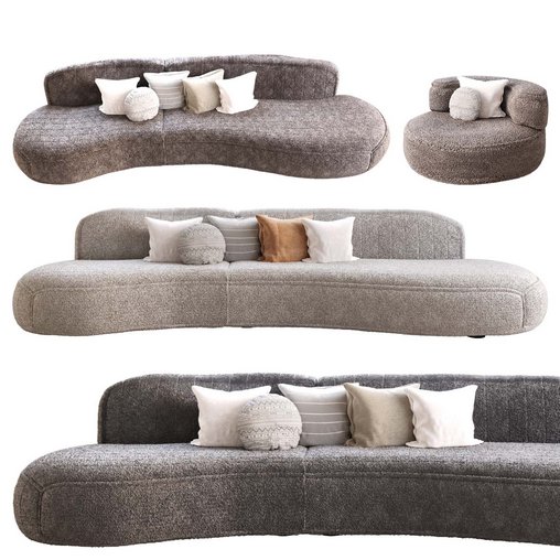 sofa 3d model Download Maxve