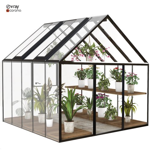 greenhouse 3d model Download Maxve