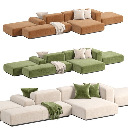 Prostoria Sofa Klaster Modular Sofa By Dasmoebel 3d model Download Maxve