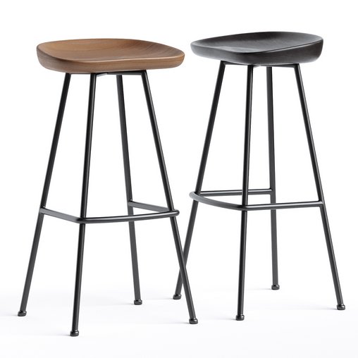 Randle Tractor Bar Stool With Metal Legs 3d model Download Maxve
