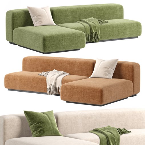 Prostoria Sofa Klaster Modular Sofa By Dasmoebel 3d model Download Maxve