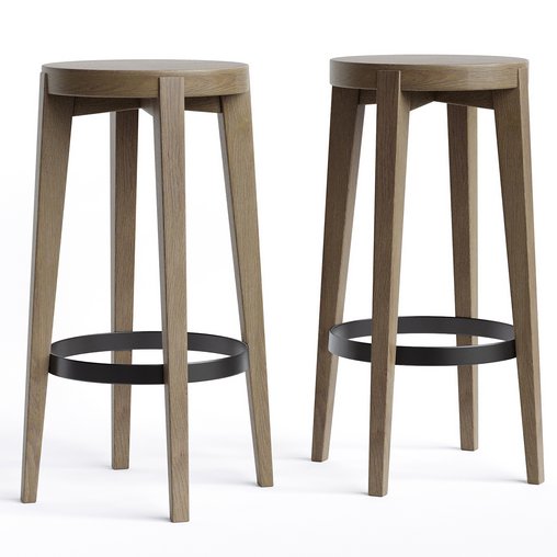 Galloway Counter Stool 3d model Download Maxve