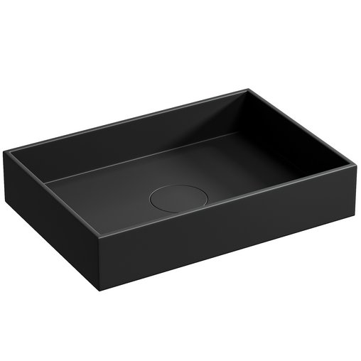 Countertop washbasin TWA112 made of mineral casting - width and color to choose from 3d model Download Maxve