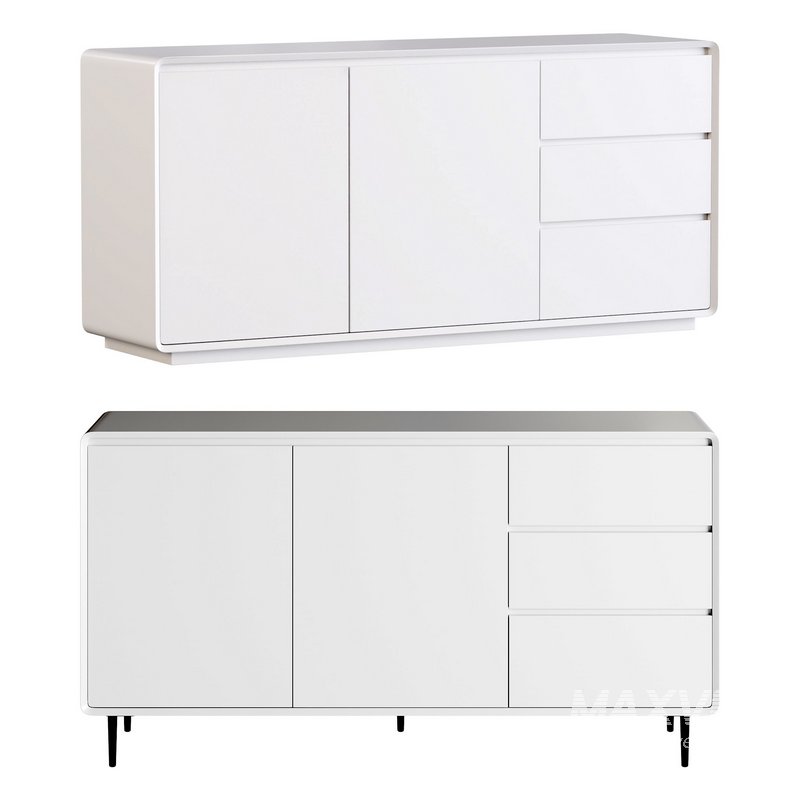 Modern Wood Sideboard with 2 Doors