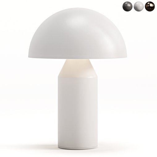 Atollo Glass Table Lamp By Lumens 3d model Download Maxve