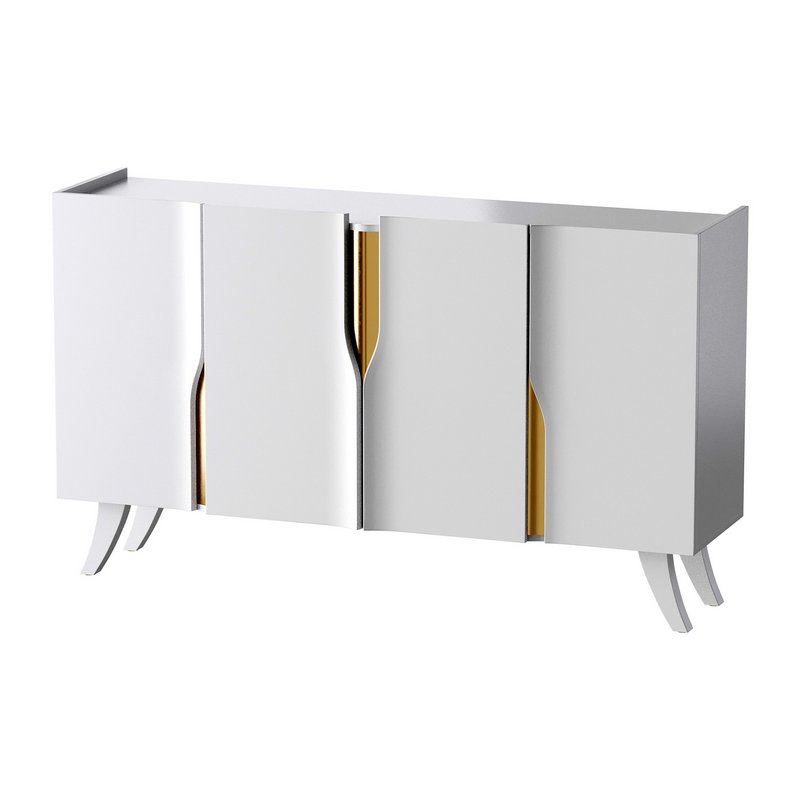 Modern White Sideboard Buffet