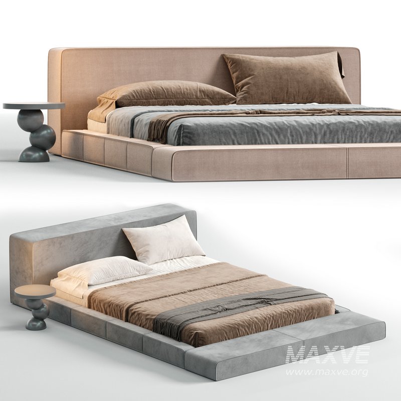 Ahmad Suede Fabric Luxury Bed