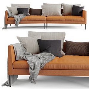 Pilotis Leather Sofa by COR 3d model Download Maxve