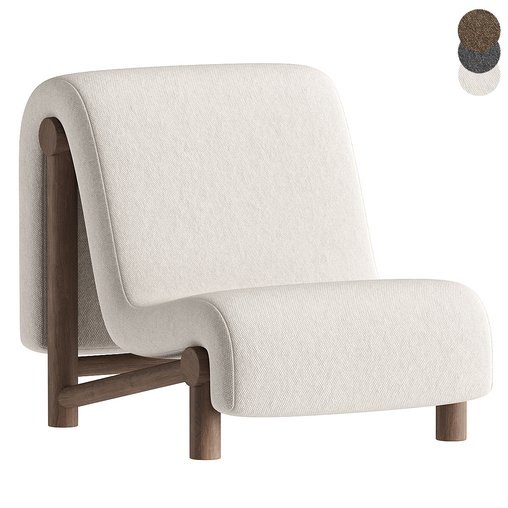 Melt Lounge Chair 3d model Download Maxve