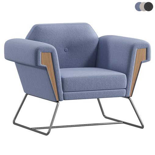 HOVE CLUB Easy chair By Liqui Contracts 3d model Download Maxve