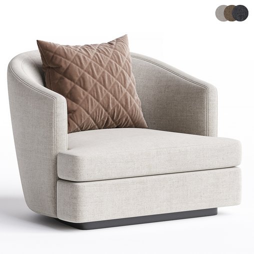 ROMANA armchair 3d model Download Maxve