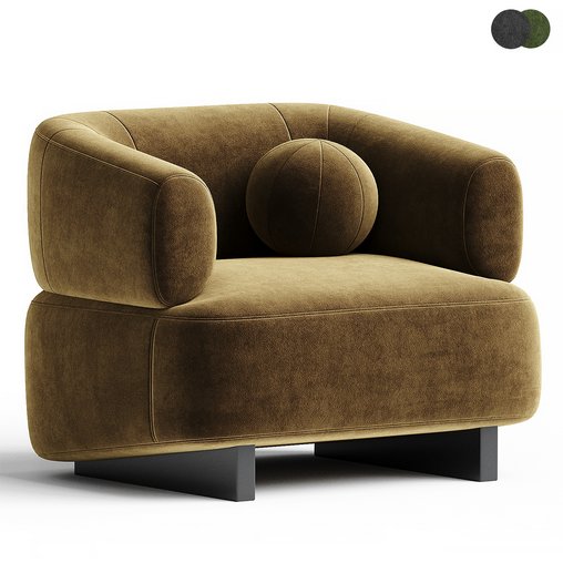 LOFT Armchair By Diemme 3d model Download Maxve