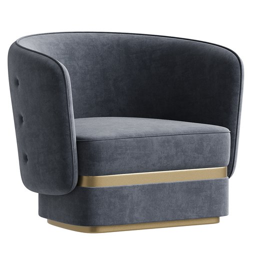 POEMA Armchair with armrests By Casa Magna 3d model Download Maxve