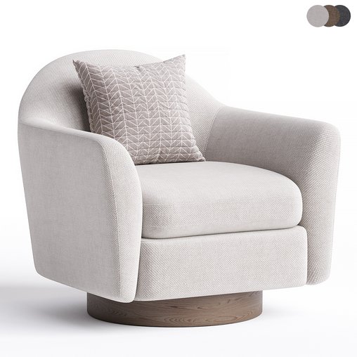 Haven Swivel Chair 3d model Download Maxve