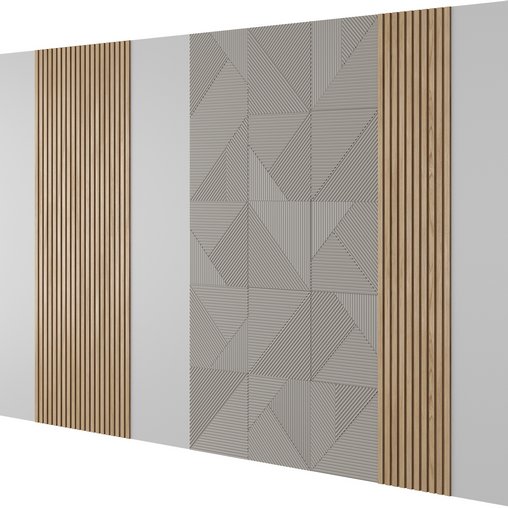 Decorative Wall Panel 03 3d model Download Maxve