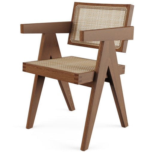 Office Chair by Pierre Jeanneret 3d model Download Maxve