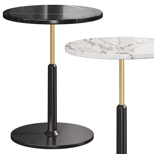 Modern Black Round Bar Table 3d model Download Maxve