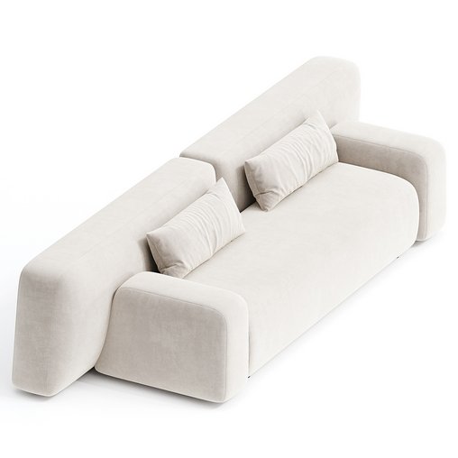 LaCividina Suiseki sofa 3d model Download Maxve