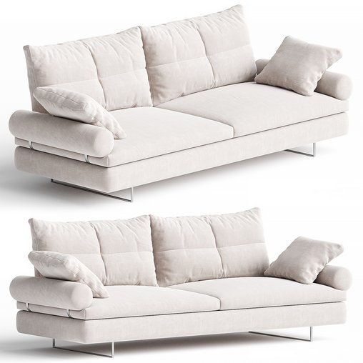 Limes New Two Seater Sofa 3d model Download Maxve