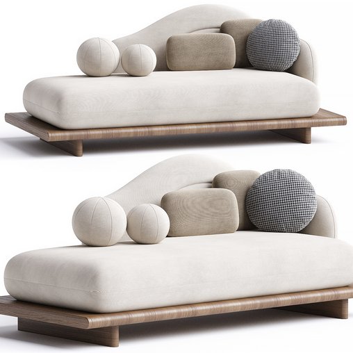 Mousse Daybed 3d model Download Maxve
