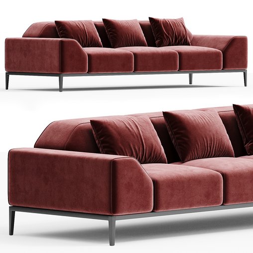 FORTYFIVE Sofa By Minimomassimo 3d model Download Maxve