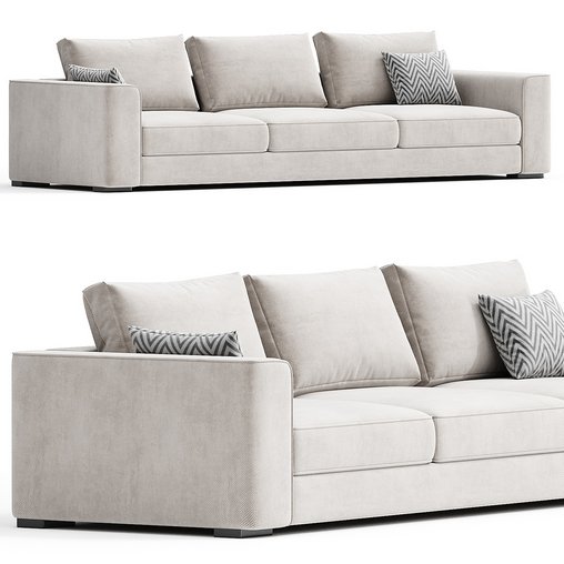 GREY SOFA & SOFABED 3d model Download Maxve